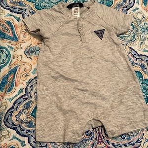 Baby Guess Jersey Grey Onsie